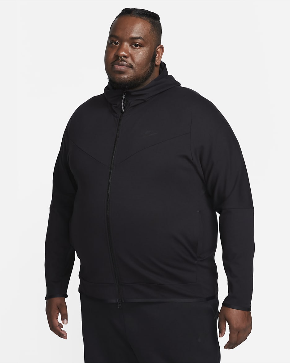 Nike Sportswear Tech Fleece Lightweight Tam Boy Fermuarl Erkek Kapu onlu Sweatshirt u